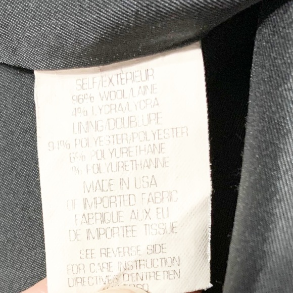 Theory Midi Length Cap Sleeved Wool Blend Little Black Dress Rounded Neckline - Picture 6 of 7